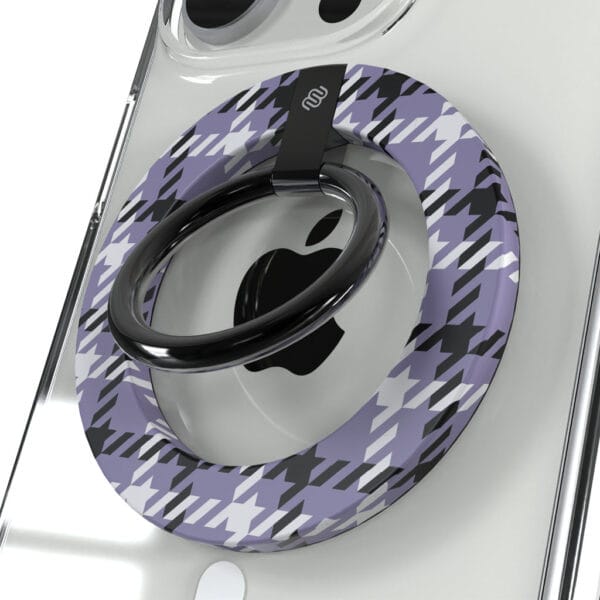 MagSafe Ring Holder - Violet Checkers