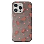 Nude Poly Cappy Transparent Brown Glitter iPhone 15 Pro-3