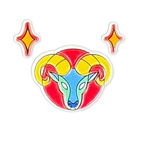 Puffy Stickers Zodiac Signs - Aries