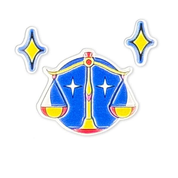 Puffy Stickers Zodiac Signs - Libra