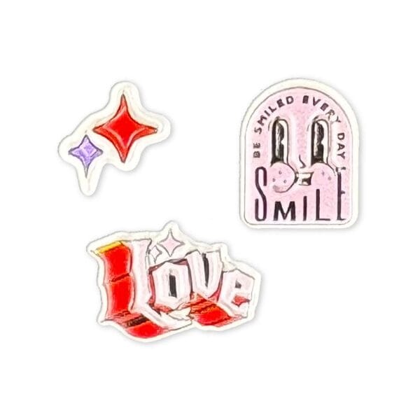 Puffy Stickers - Love & Smile