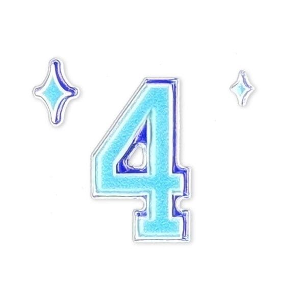 Puffy Stickers Numbers - 4