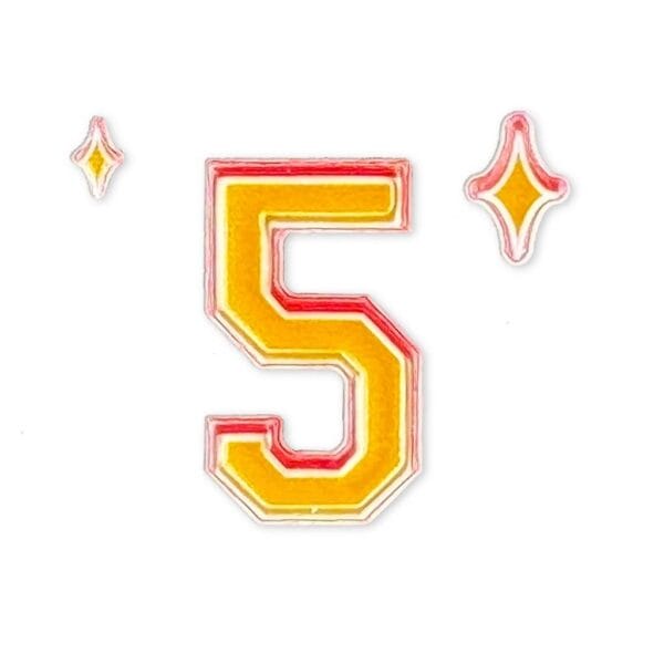 Puffy Stickers Numbers - 5