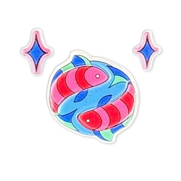 Puffy Stickers Zodiac Signs - Pisces