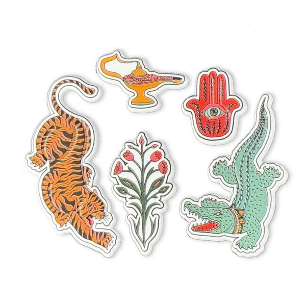 Puffy Stickers - Retro India