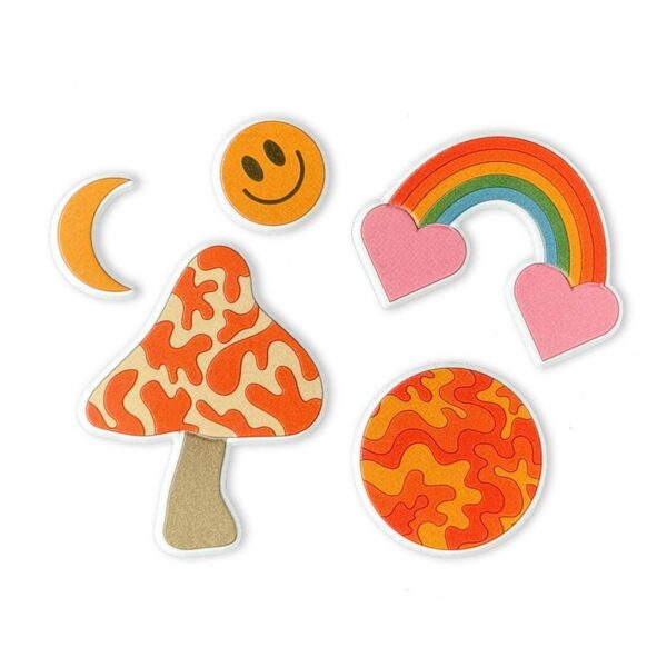 Puffy Stickers - Retro Shroom
