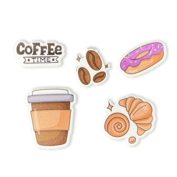 Puffy Stickers - Coffee Now