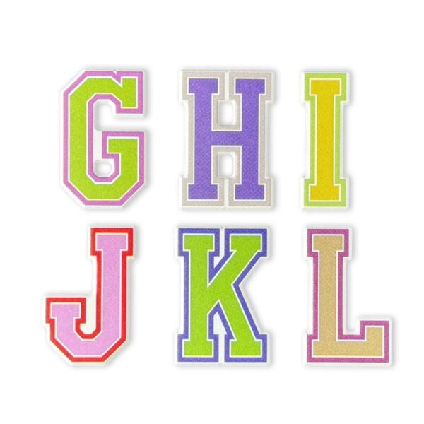 Puffy Stickers - Letters GHIJKL