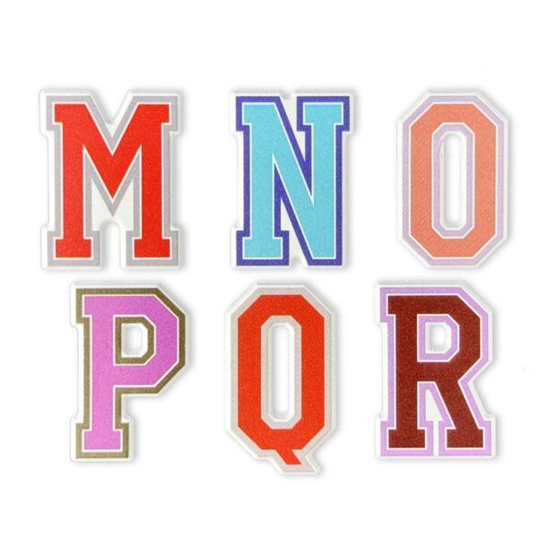 Puffy Stickers - Letters MNOPQR